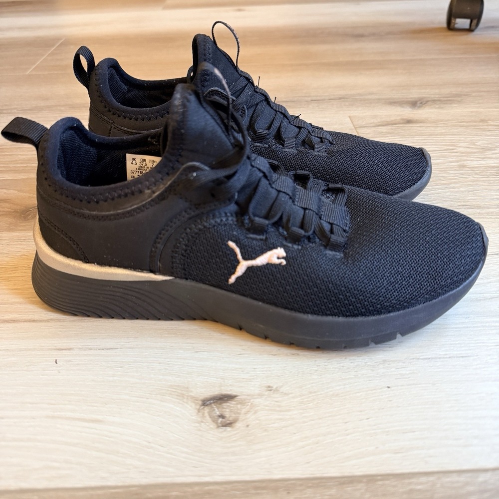 PUMA Eco Ortholite Women's Sneakers Black/Pink, Size US 7 Missing 1 Insert
